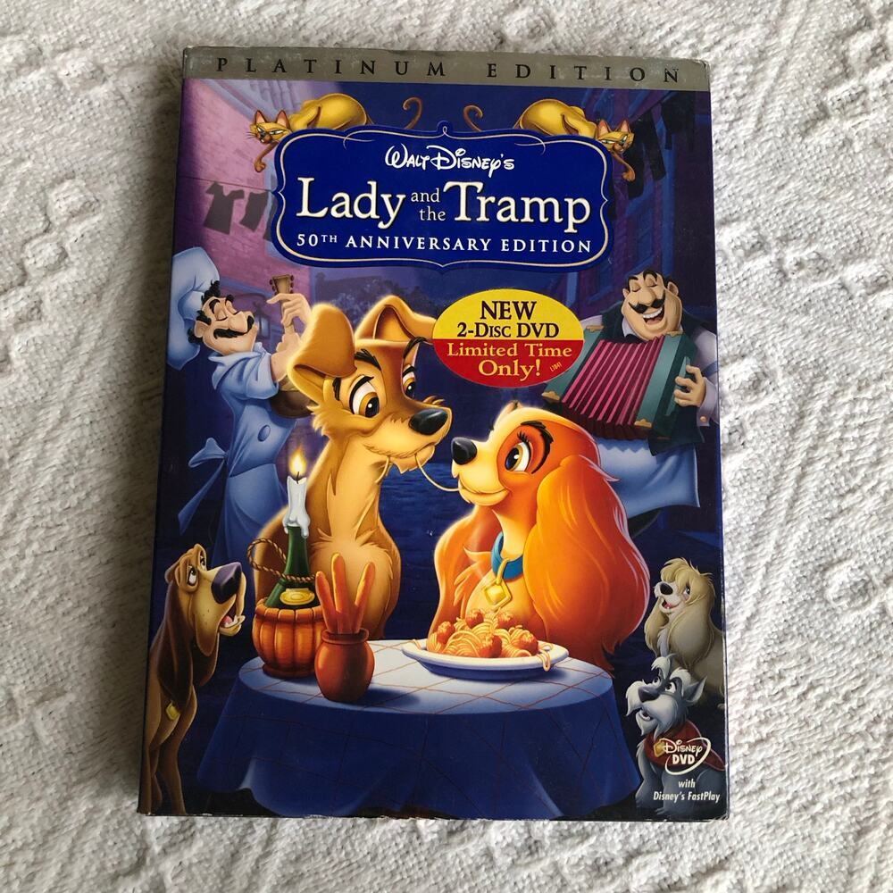 Walt Disneys Lady and‎ the Tramp 50th Anniversary Platinum Ed DVD 2 Disc 2006